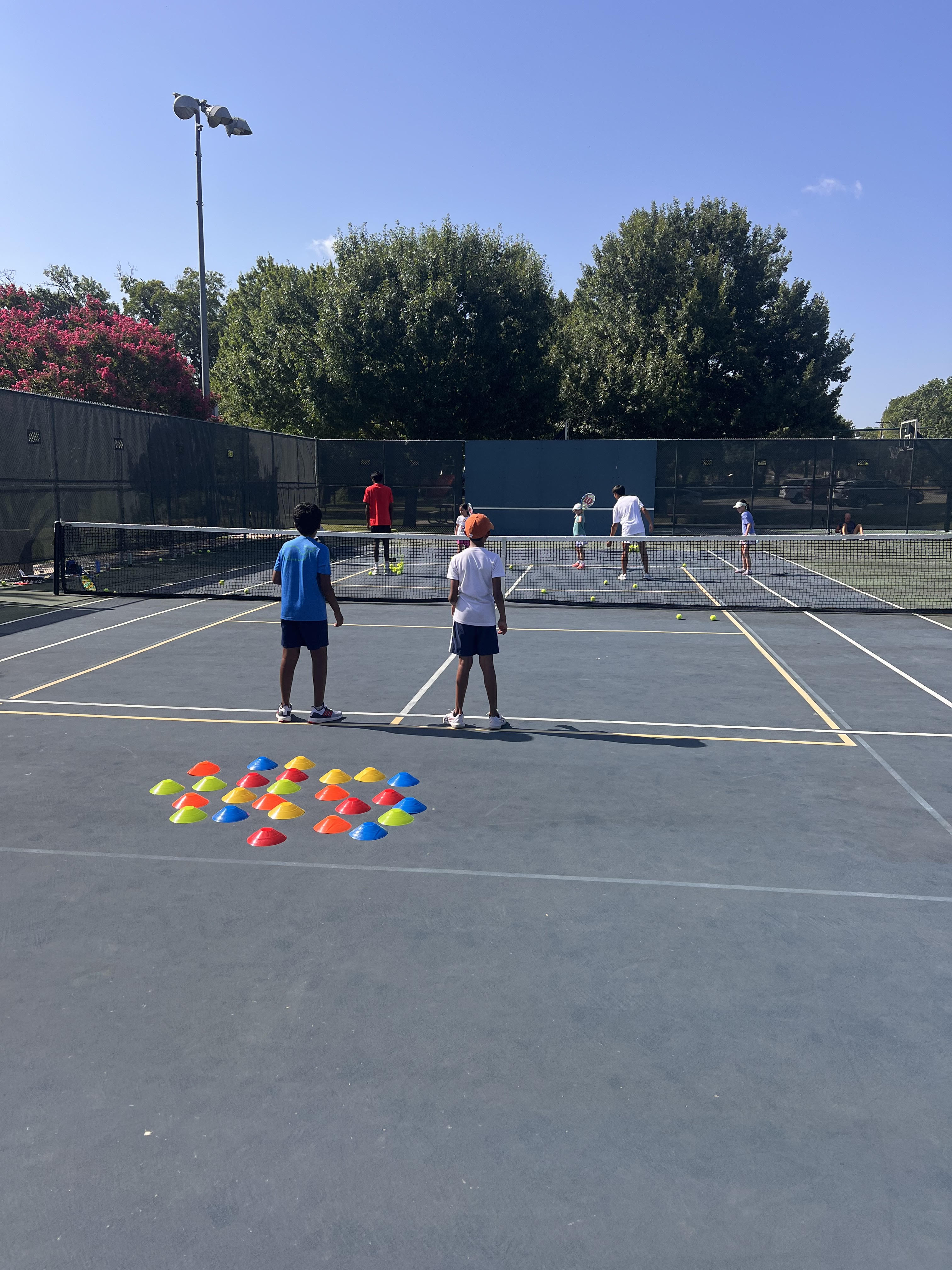 Kids Playing Tennis